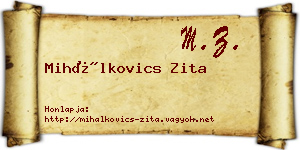Mihálkovics Zita névjegykártya